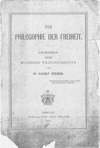 Filosofia libertăţii, pagina de titlu a primei ediţii
